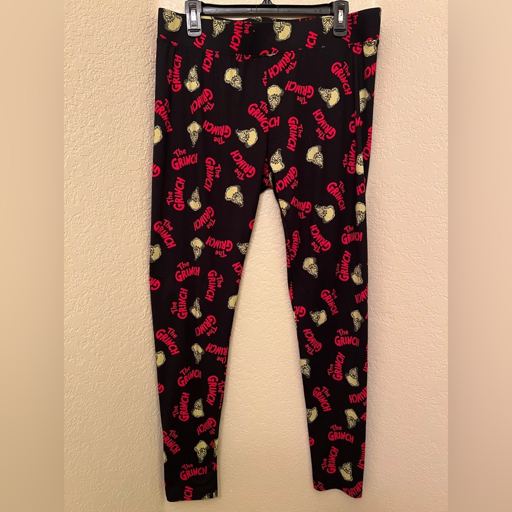 The Grinch Lounge Pants, Preloved, Size XL Women's